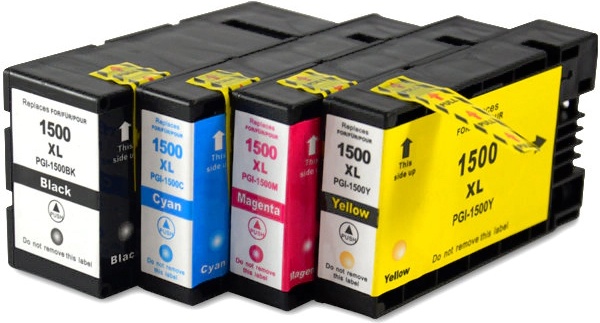 Canon PGI-1500XLCMYK - kompatibilní sada 4ks náplní XL - černá, modrá, červená, žlutá