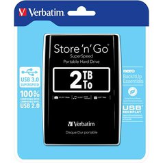 VERBATIM HDD 2.5" 2TB Store 'n' Go USB 3.0, Black (53177)