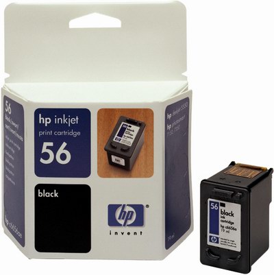 HP C6656A cerná ink. cartridge pro DJ 5550, PS 7x50, 7x60