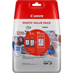 Canon PG-545XL + CL-546XL- originální cartridge, PHOTO VALUE pack (+ 50 fotopap. 10x15)