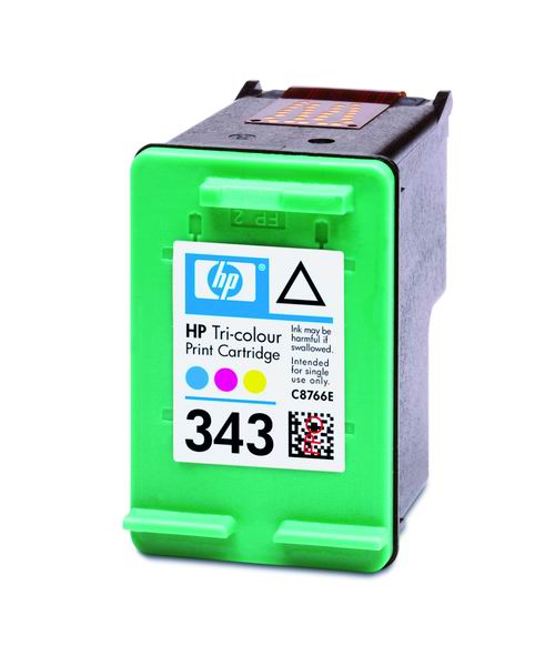 HP C8766E Ink Cart Colour No. 343 pro DJ 5740,6540 (7ml)