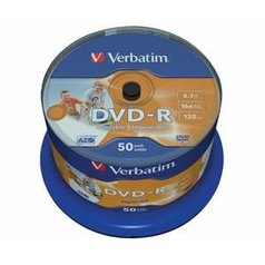 VERBATIM DVD-R(50-Pack)Spindle / Inkjet Printable / 16x / 4.7GB