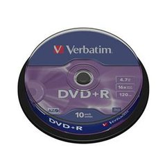 DVD+R VERBATIM 16x spindl (balení po 10ks)