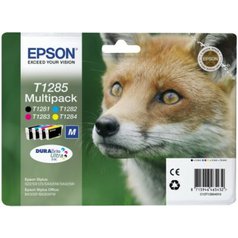 EPSON cartridge T1285 (black / cyan / magenta / yellow) multipack (liška) (C13T12854012)