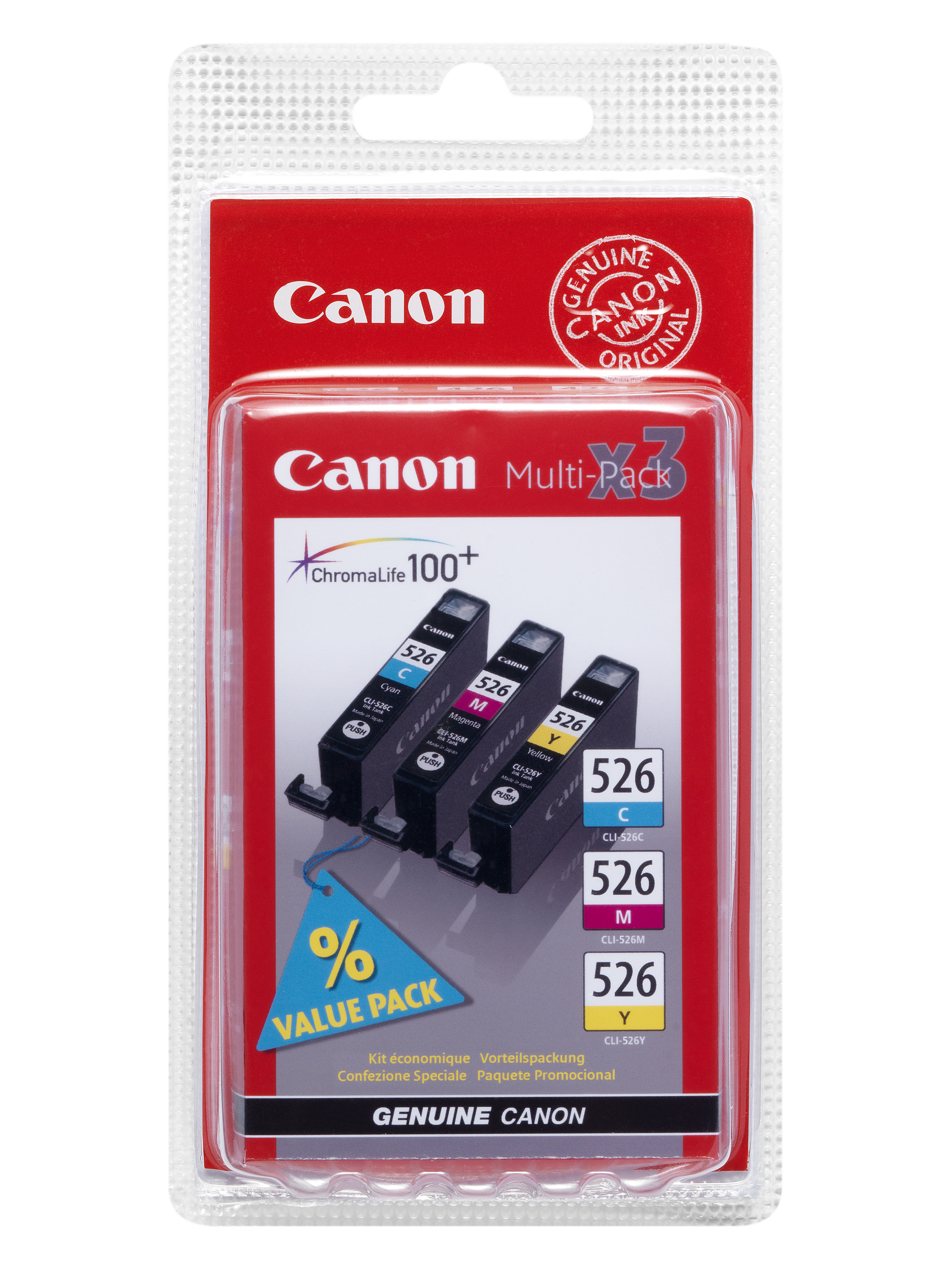 Canon cartridge CLI-526 C/M/Y MultiPack (CLI526CMY)