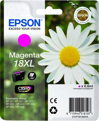 EPSON cartridge T1813 magenta (sedmikráska) XL