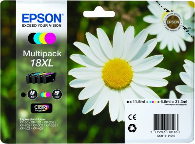 EPSON cartridge T1816 (black/cyan/magenta/yellow) multipack