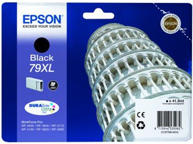 EPSON T7901 originální black 79XL C13T7901401 (šikmá věž)