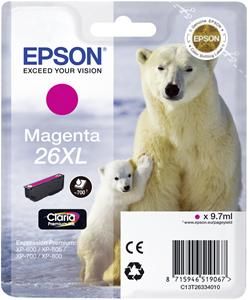 EPSON cartridge T2633 magenta (lední medvěd) XL