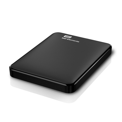 WD Elements Portable 1TB Ext. 2.5” USB3.0, Black (WDBUZG0010BBK-WESN)
