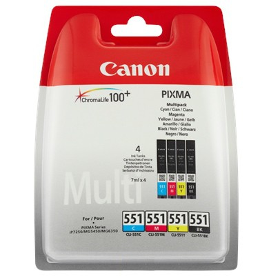 Canon cartridge CLI-551 C/M/Y/BK Multi Pack (CLI551CMYK)
