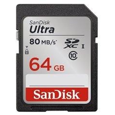 SanDisk SDXC Ultra karta 64GB (až 80MB/s) (SDSDUNC-064G-GN6IN)