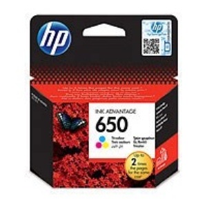 HP CZ102AE Ink Cart Barevná No. 650 pro DJ2515,2645