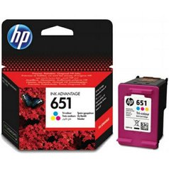 HP č. 651 barevná  C2P11AE Ink Cart No. 651 pro DJ 5645, 5575, 300 stran, Tri-color
