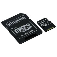 KINGSTON 64GB microSDXC CANVAS Memory Card 80MB / 10MBs- UHS-I class 10 Gen2 (SDCS/64GB)