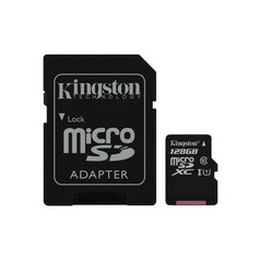 KINGSTON 128GB microSDXC CANVAS Memory Card 80MB / 10MBs- UHS-I class 10 SDCS/128GB