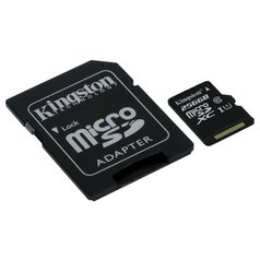 KINGSTON 256GB microSDXC CANVAS Class 10 UHS-I 80MB / s Read Card SDCS/256GB