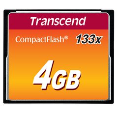 Transcend 4GB CompactFlash CF (133X) paměťová karta