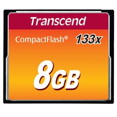 Transcend 8GB CompactFlash CF (133X) paměťová karta