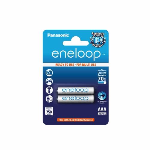 Panasonic Eneloop AAA 2ks 4MCCE/2BE - nabíjecí mikrotužkové baterie 2ks