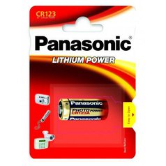 Panasonic CR-123A baterie Lithium Power CR123, 1 ks, Blister (BK-CR123A-1B)