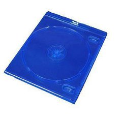 Plastová krabička - box na 1 Blu-ray 10mm ,1 ks, modrá