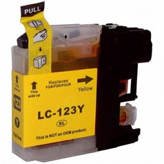 Brother LC-123 žlutá kompatibilní cartridge