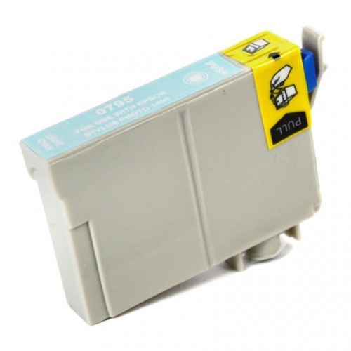 Epson T0795 světle modrá (light cyan) kompatibilní cartridge
