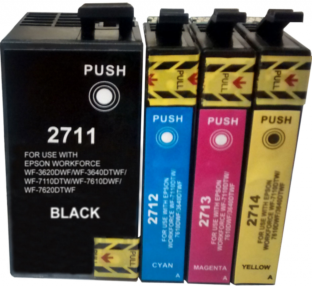 Epson T2715 - kompatibilní 27XL multipack sada náplně BK, C,M,Y - 4ks cartridge