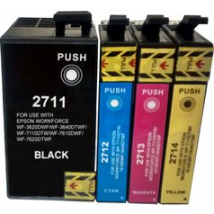 Epson T2715 - kompatibilní 27XL multipack sada náplně BK, C,M,Y - 4ks cartridge